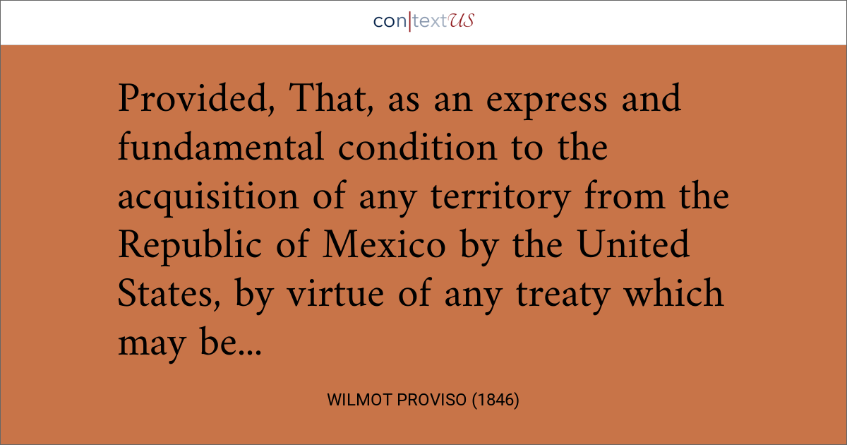 Wilmot Proviso (1846)